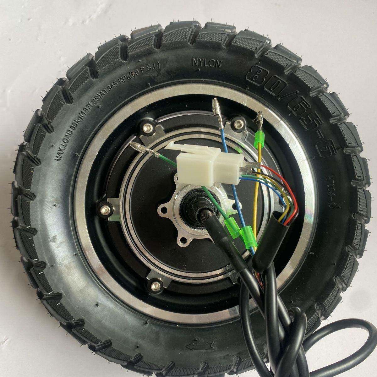 10寸电动滑板车电机36V48V电机代驾代步车碟刹电机后轮毂电机