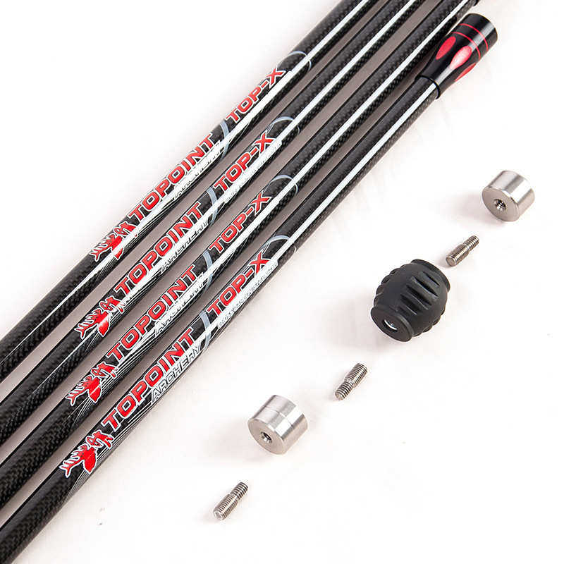 顶点TOPOINT 双色3K碳布平衡主杆PR634主杆18英寸