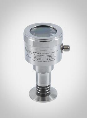 平膜型压力变送器快装卡盘法兰液压传感器水压监测4~20mA/RS485