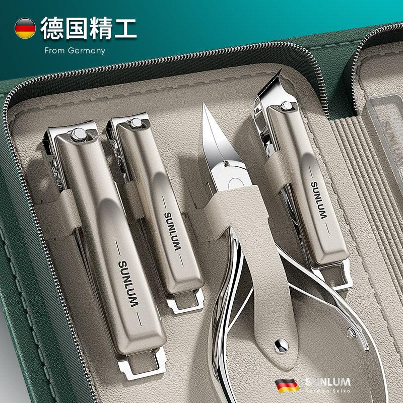 甲沟指甲刀套装德国男士剪指甲工具修脚刀具高端家用进斜口钳