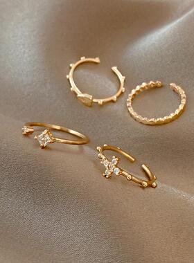 ins套装戒指复古小众个性指环