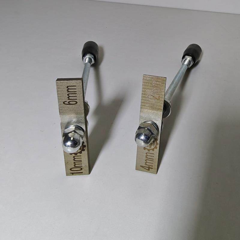 钢轨轨缝测量锤铁路道岔试验锤6mm10mm密贴间隙检测尺