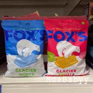 现货 S纯果汁爽头目水晶糖薄荷糖进口零食150g 英国霍士FOX
