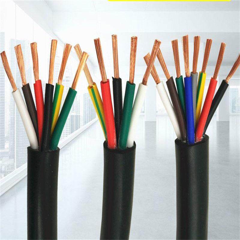 铜芯电线国标RVV3芯0.12至16阻燃PVC护套线CCC认证适用 于机械