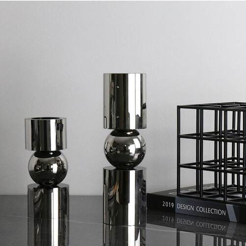 代轻奢创意水SY0051晶烛台摆件样板饰房家配现居软装饰品电视柜桌