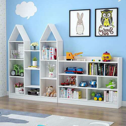 置多层学生幼儿园书架家用物物储房间落地书柜儿童卧室小房子架