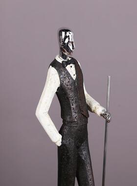 台球桌球人物摆件礼品客厅桌面办公室酒店软装创意家居装饰工艺品