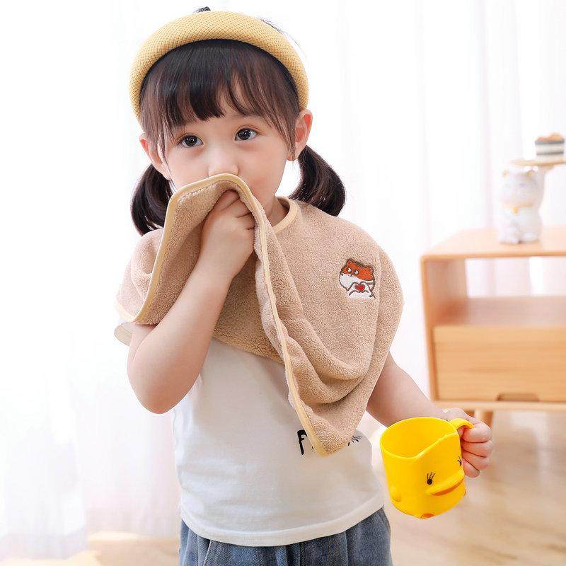 儿童洗漱巾刷牙洗脸防水围嘴幼儿宝宝口水毛巾擦脸不湿衣漱口围兜,婴童用品,小围嘴,淘宝优惠券,粉丝福利购,淘宝优惠卷