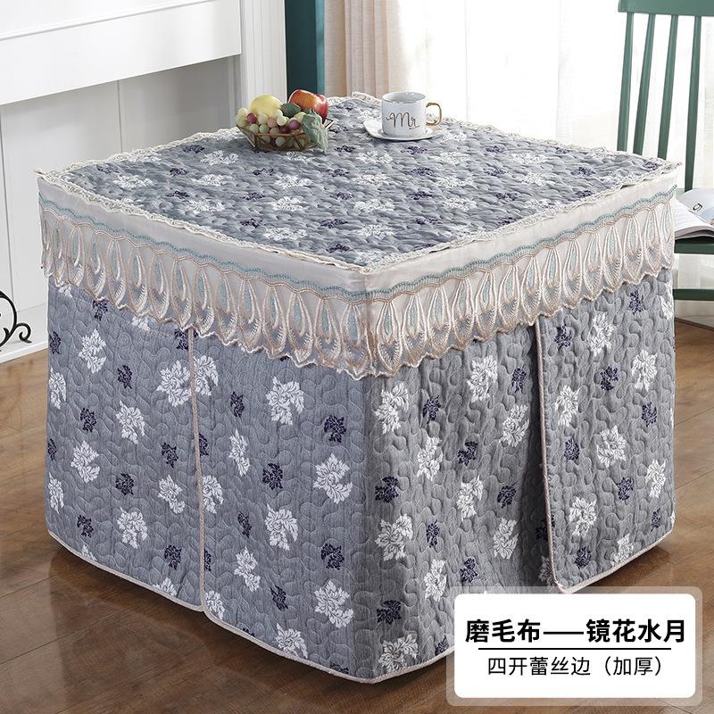 正方形烤火罩加厚夹棉桌布电取暖火炉桌罩家用厚电炉套长方形冬季