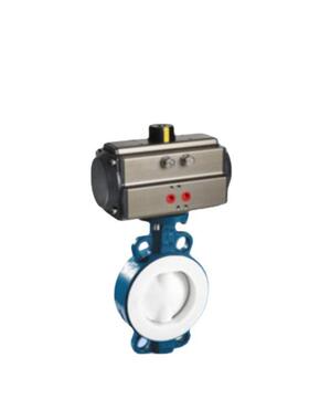 气动对夹式衬氟蝶阀D671F46-10CDN200高品质保证