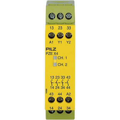 PILZ皮尔兹安全继电器 750104 PNOZ s4 24VDC 3 n/o 1 n/c 24VDC