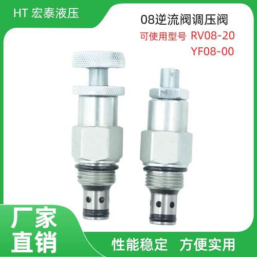 RV08 V2068 YF08液压手动可调压力安全阀螺纹插装溢流压力泄压阀