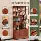博古架实木博古实木中多架宝阁团式 组合古董架家用置圆物架客厅书