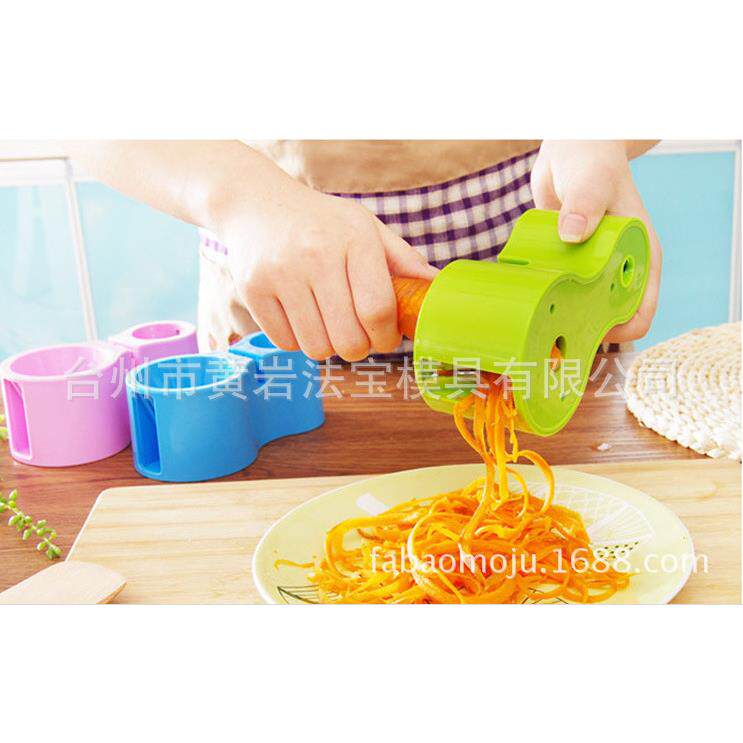 双头螺旋沙漏削丝切菜器 厨房多功能创意手动旋转刨丝切丝器模具