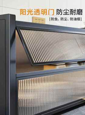 多功能房厨柜物柜落地多层可移UFJ动储碗柜轮厨房厨橱柜置物带架