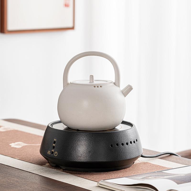 电陶炉煮茶器简约家用静音耐热电茶炉陶瓷侧把壶提梁壶小型烧水壶