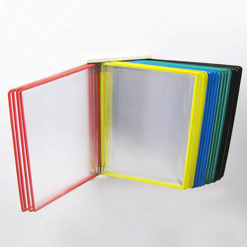 20个页墙面挂式文件展示架展示夹壁挂文件夹SOP标准作业指导书