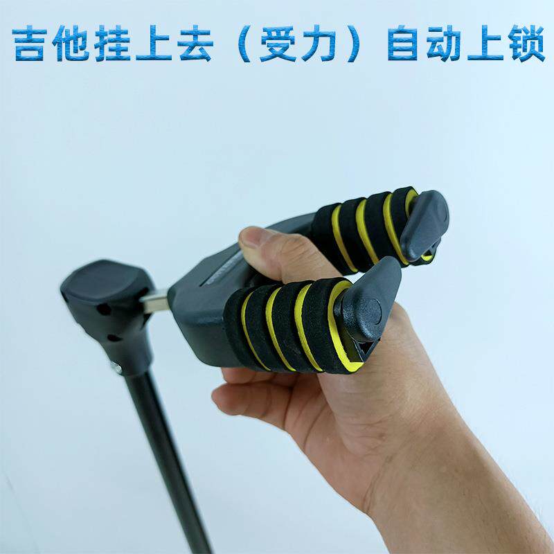 厂家重力自锁吉他架 折叠单立式支架 木吉他架琵琶贝司通用