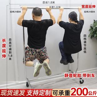 服装店挂衣架龙门架不锈钢落地架衣服货架展示架伸缩陈列架子新品