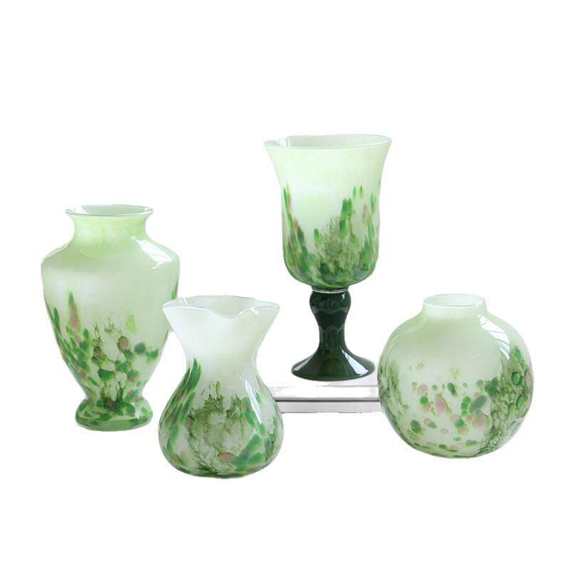 简约绿野仙踪琉璃货花设计师艺术花器摆件客厅酒店玄关装饰品