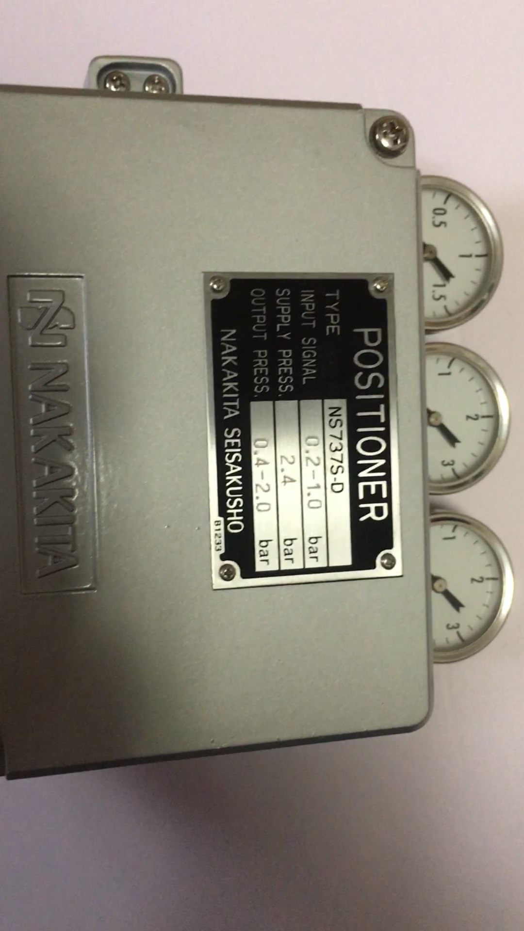 NAKAKITA NS737S-D 阀门定位器，全新原厂现货