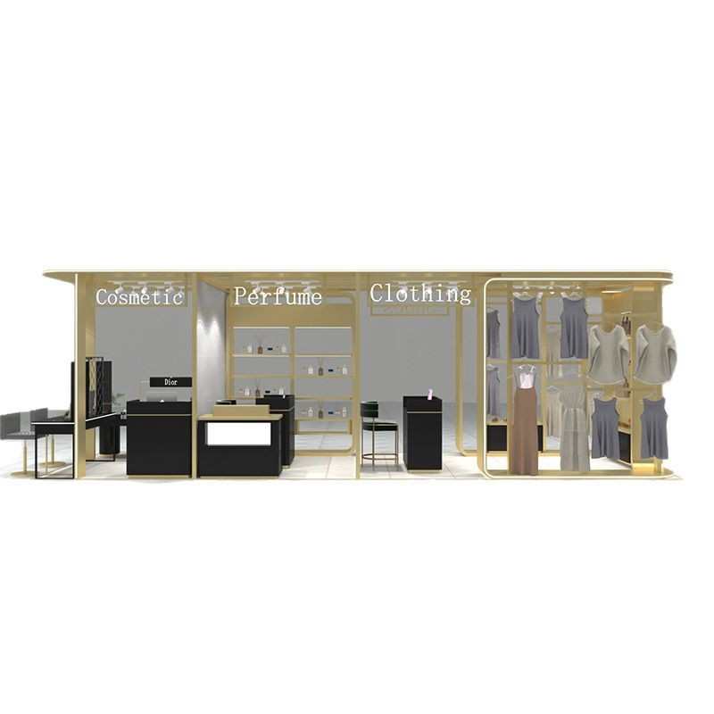 定制商场中岛皮具包包展示架烤漆五金铁艺展架多径点位服装饰品柜