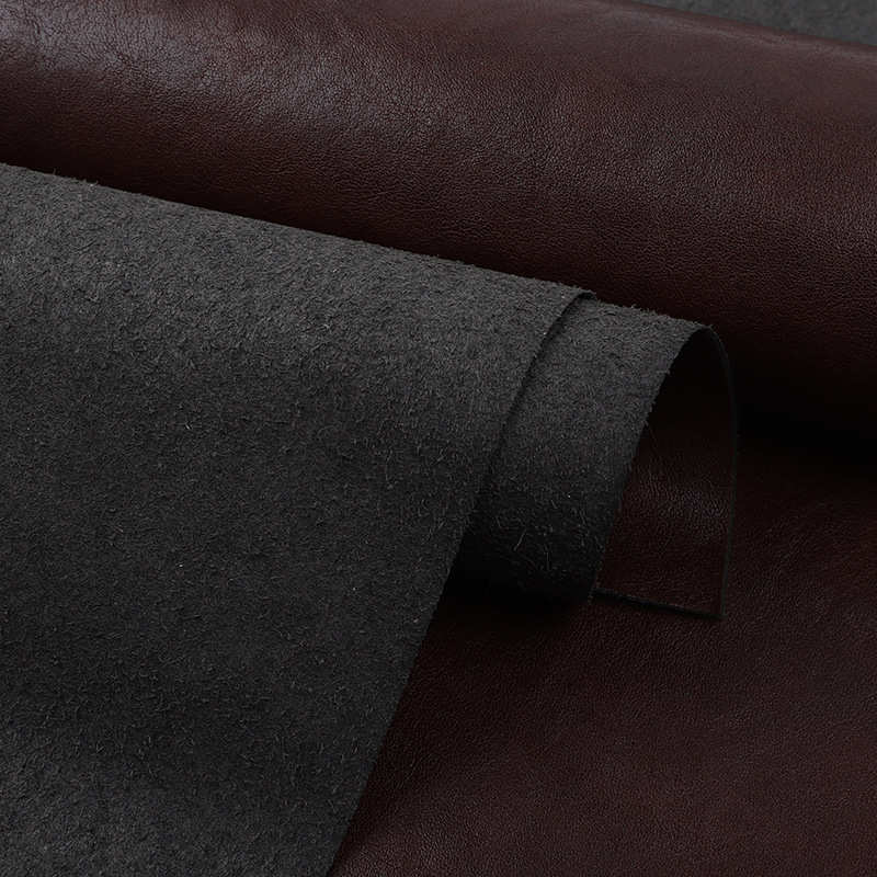 0.7mm超纤牛皮纹皮革 箱包手袋文件包家具家居沙发装饰人造革皮料