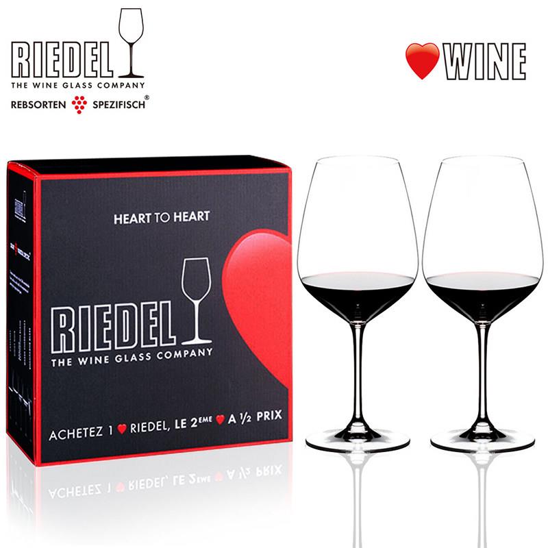 riedel奥地利进口轻奢高档创意水晶玻璃红酒葡萄酒杯高脚对杯子