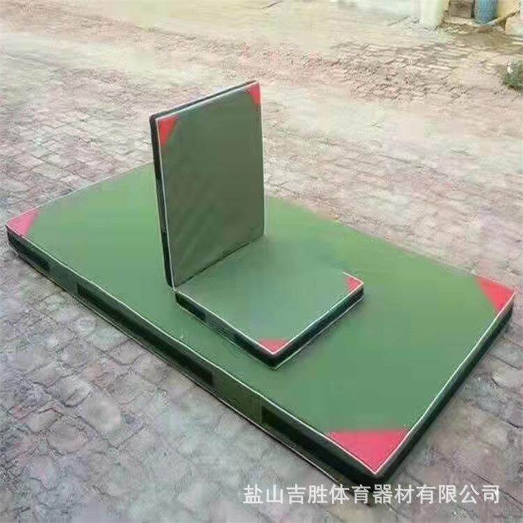 体操舞蹈跳高练功海绵折叠垫瑜伽帆布空翻垫子高弹加厚海绵体操垫
