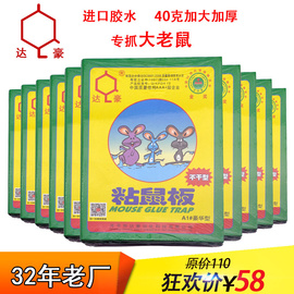 达豪粘鼠板A1豪华型10张强力家用捕鼠神器进口胶水贴灭大老鼠胶