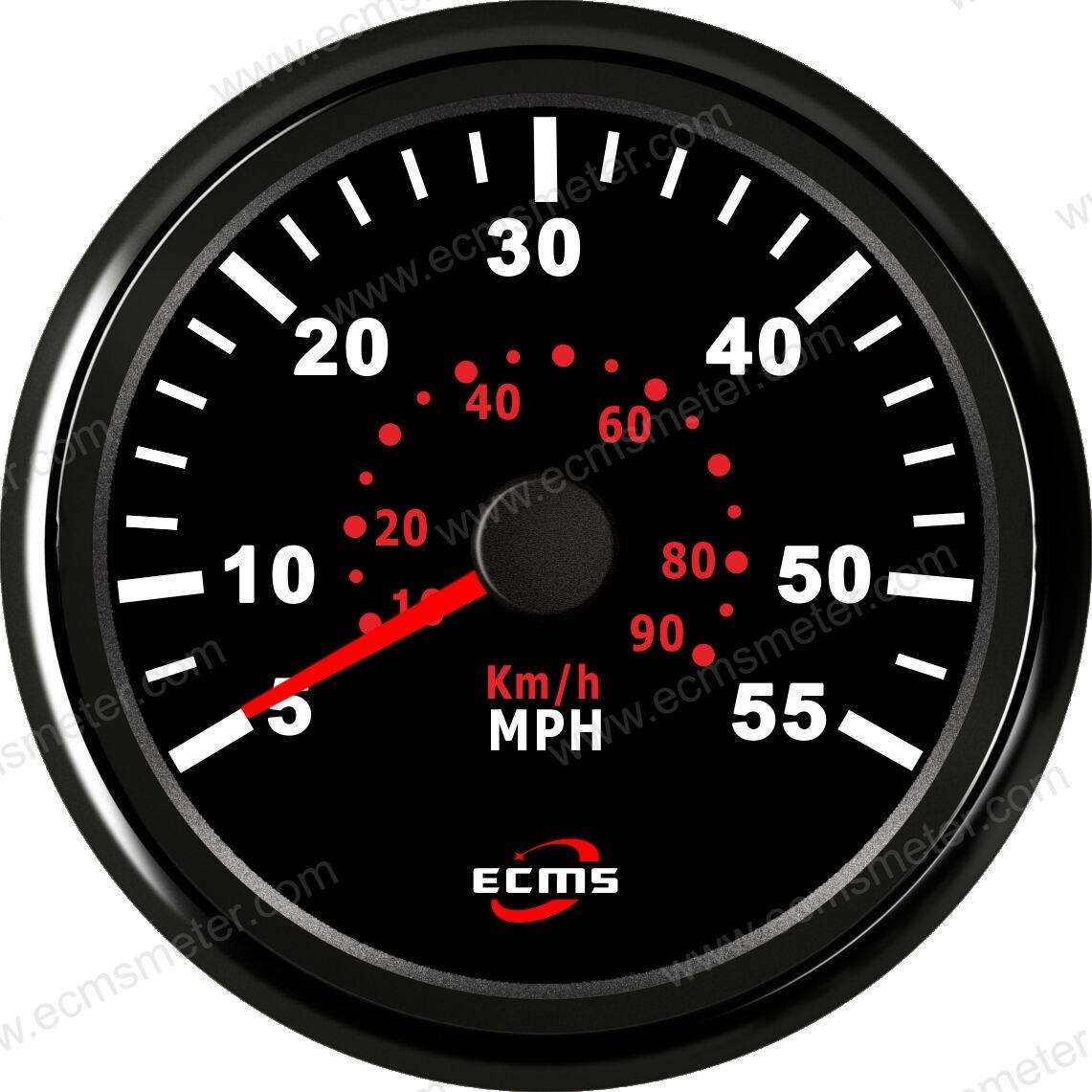 ECP改装车汽车电车船用仪表步进电机指针脉冲气压式速度表55MPH