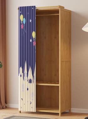 多功能带帘衣柜出尘租房防简易经济型大容量橱OYQ家用挂衣衣服架