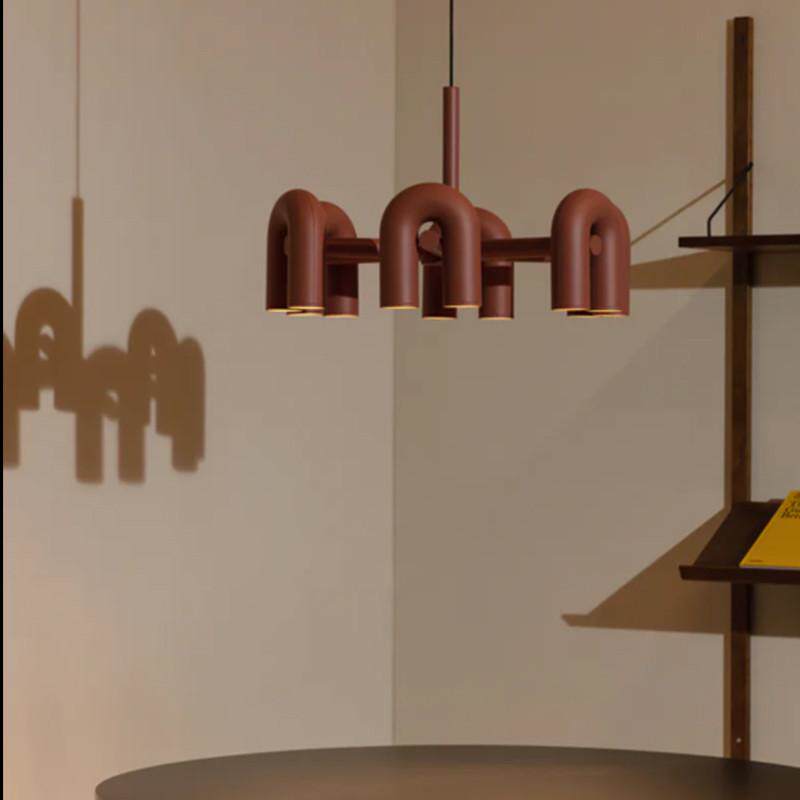 北欧艺术U型设计客厅吊灯现代简约民宿餐厅卧室个性吊灯装饰壁灯,家装灯饰光源,客厅吊灯,淘宝优惠券,粉丝福利购,淘宝优惠卷