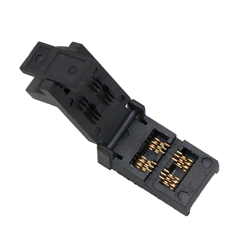 SOT23-6L-1.7翻盖老化座0.95间距测试夹具测试座 烧录镀金老化座图片