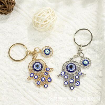 Stainless Steel Turkey Eye Hamsa Hand Bead Chain Bracelets