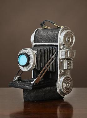 2025新款电视柜摆件高级感小众复古风创意家居装饰品做旧树脂工艺