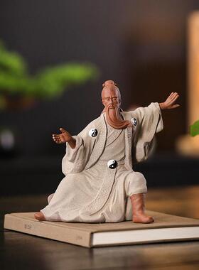 张三丰摆件陶瓷历史人物太极宗师中式禅意家居书房桌面装饰工艺品