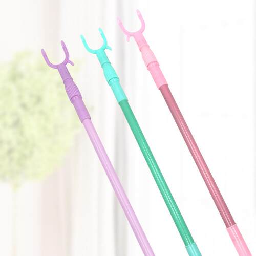 Scalable clothes drying fork, balcony clothes fork, portable