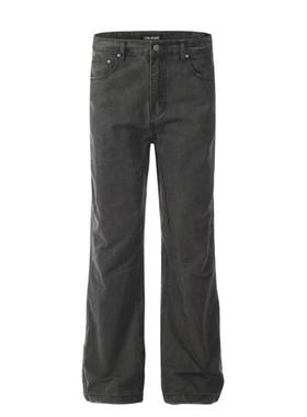 KAFER 美式复古cleanfit微喇显瘦牛仔裤男女四季vibe直筒阔腿裤子