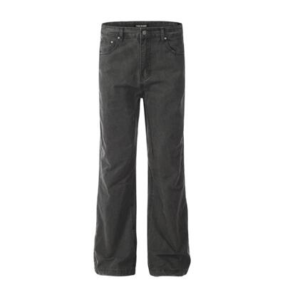 KAFER 美式复古cleanfit微喇显瘦牛仔裤男女四季vibe直筒阔腿裤子