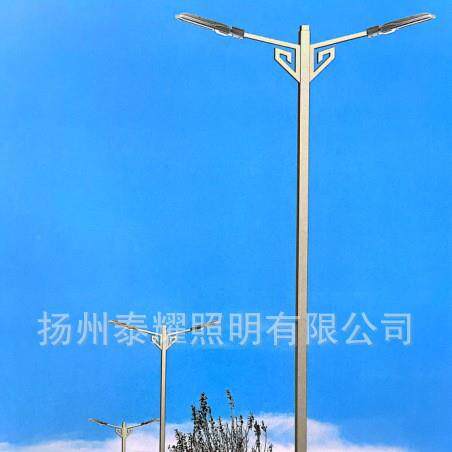 陕西山西藏式仿古回纹矩形管6米8米10米12米大型异形LED路灯厂