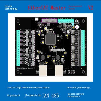 EtherCAT主站 STM32H7 开发板 伺服电机控制 双网冗余 CAN RS485