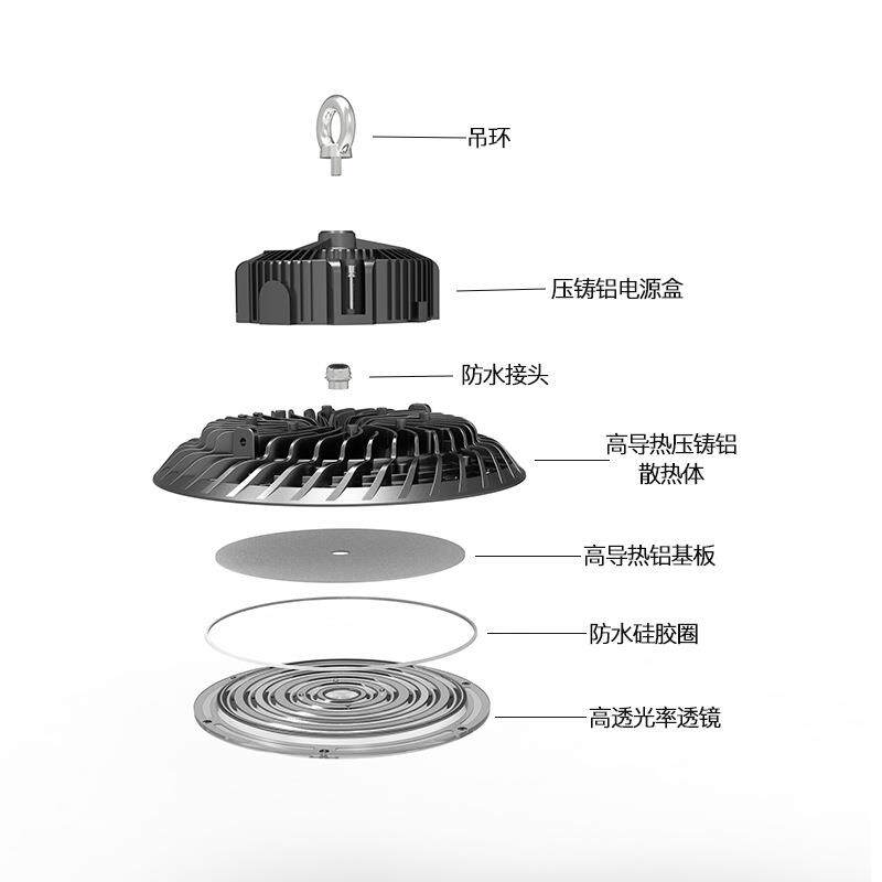 led工矿灯ufo飞碟灯工厂灯超亮车库灯厂房灯仓库灯天棚灯足功