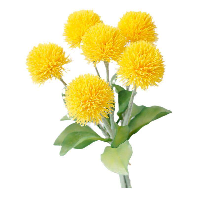 尚梵xy仿真花毛毛球假花花束塑胶家居样板房装饰绒花花艺摆放装饰