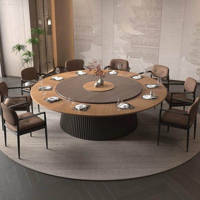 电动餐桌大圆桌实木餐椅2米3带转盘岩板15人20人酒店饭店会所包厢,商业/办公家具,酒店桌椅,淘宝优惠券,粉丝福利购,淘宝优惠卷