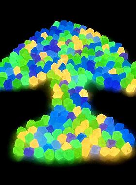 50/100/200Pcs Luminous Stones Fish Tank Aquarium Ornament Gl