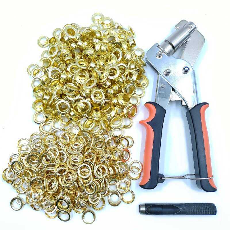 300套10.5mm+安装钳索环圈篷布金属汽眼金色气眼扣鸡眼扣工具套装,纺织面料/辅料/配套,气眼,淘宝优惠券,粉丝福利购,淘宝优惠卷