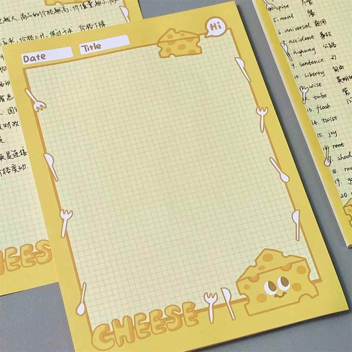爱吃芝士拍纸本高颜值可爱纸本便签学习颜值笔记本小众学生记事本