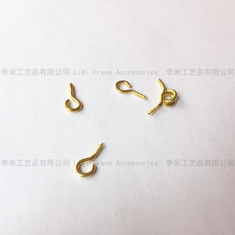 零号羊眼圈挂钩 灯钩 螺纹铁挂钩 吊环钩 句号羊眼钩 圈钩 九字钩