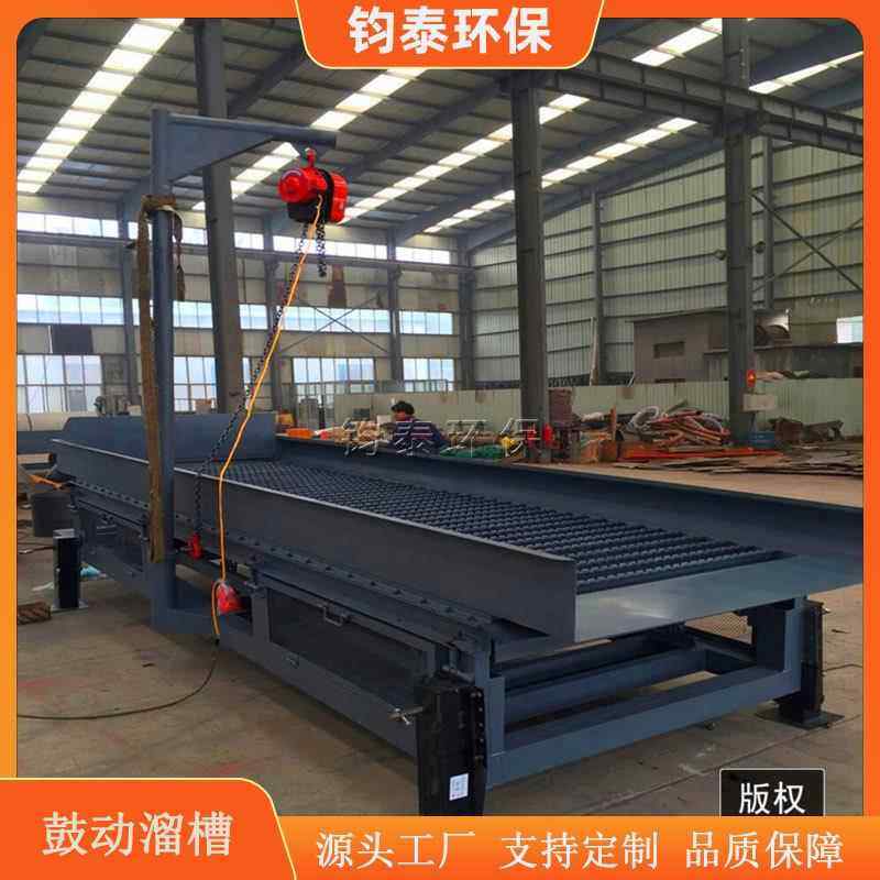 供应河床洗金震动溜槽洗选沙金鼓动溜槽沙金矿重选设备厂家